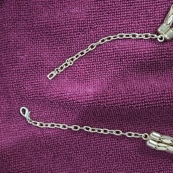 Vintage Heavy SNAKE Like Antique Gold Tone Metal Necklace. - Picture 4 of 5